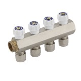 Distribuitor alama, 4 cai, cu robineti, 16 mm x 3/4&quot;, 7884L