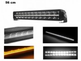 Ledbar 56cm OSRAM, DRL Alb/Galben, 102W, 10500LM, IP67, Offroad 4x4, ATV, UTV, SUV, Camion, Rulota, Tractor, Excavator