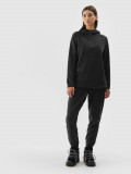 Pantaloni jogger din fleece pentru femei - negri, 4F Sportswear