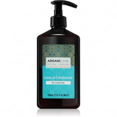 Arganicare Argan Oil & Shea Butter Leave-In Conditioner balsam (nu necesita clatire) pentru păr creț 400 ml