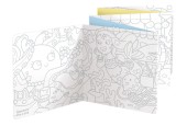 Carte de colorat si trasat linii pentru copii Banana Panda I Love Coloring, imagini cu Sirene, 12 ilustratii de trasare si colorare, 2 imagini panoram