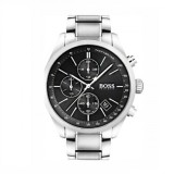 Hugo Boss 1513477, Grand Prix Ceas Barbatesc 44mm Cronograf Cu Baterie cu Brățară Metalică Argintie
