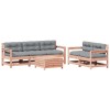 Set mobilier de gradina cu perne, 6 piese, lemn masiv Douglas