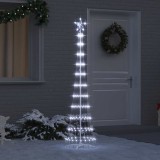 VidaXL Brad de Crăciun LED cu 230 LED Alb rece 51 x 51 x 190 cm Metal 42018772