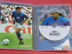 DVD fotbal (Platinum Collection) + brosura - jucatorul ROBERTO BAGGIO (Italia,Juventus, AC Milan, Inter)