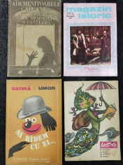 Lot 4 Reviste / Carti vechi. Urzica, Satira &amp;amp; Umor, Ademenitoarele capcane foto