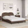 VidaXL Cadru de pat, Viana, fără saltea, maro, 120x200 cm, piele ecologică 3208084