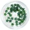 Decorații sidefate pentru unghii - flori verde &icirc;nchis