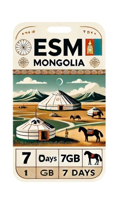 eSIM Mongolia 1GB 7Days