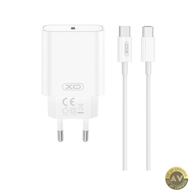 Incarcator Retea Cu Cablu USB-C XO Design CE32 20W 3A 1 x USB-C Alb foto
