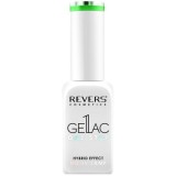 Lac de unghii Gellac 1 Step, Hybrid Effect, Non UV, Revers, 57 verde neon, 10 ml