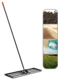 Grebla de nivelare gazon Strend Pro Garden 60x40 cm, coada 150 cm