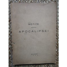 Tipografia Lupta - Notite asupra Apocalipsei