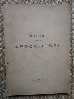 Tipografia Lupta - Notite asupra Apocalipsei foto