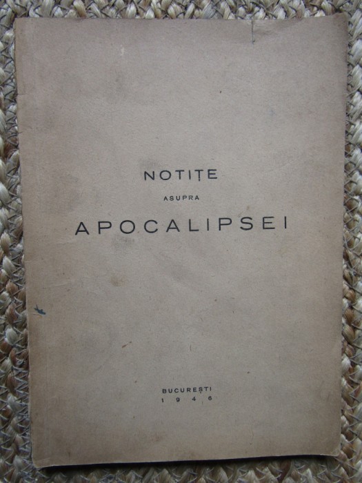 Tipografia Lupta - Notite asupra Apocalipsei