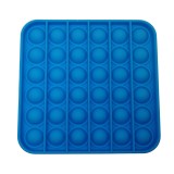 Pop It Antistres Patrat Albastru Silicon 12.5cm TikTok Copii Fete Baieti Jucarie Senzoriala