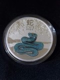 Australia 2025 - 1 dolar - Anul șarpelui 1 OZ - Monedă de argint , colorat, Australia si Oceania