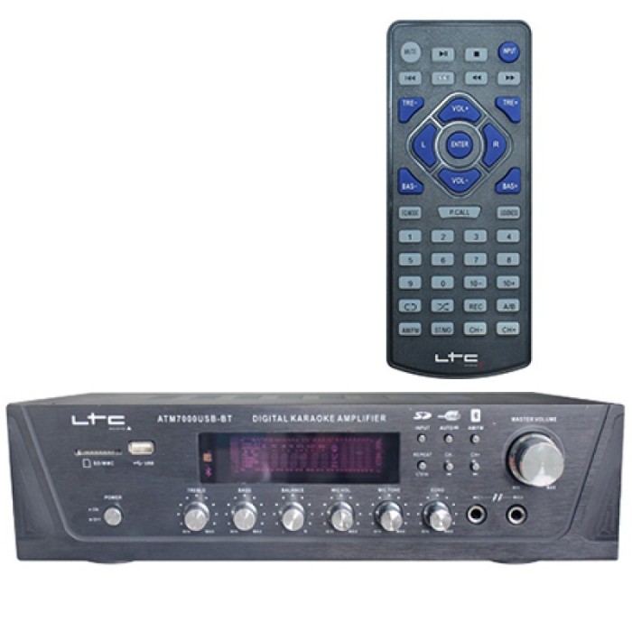 Amplificator karaoke digital, USB, Tuner, Bluetooth, 2 x 50 W Amplificator karaoke digital, USB, Tuner, Bluetooth, 2 x 50 W