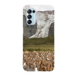 Husa compatibila cu Oppo Reno 4 Lite model Penguin party, Silicon, TPU, Viceversa, Transparent, Carcasa