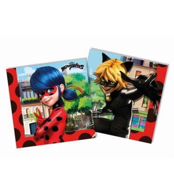 Set 20 servetele petrecere Miraculous Zag , 33 x 33 cm foto