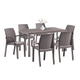 Set mobilier de grădină Indy 6+1 cappuccino
