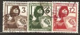 Germania (Deutsches Reich) &ndash; Lot 3 timbre &bdquo;Luftschutz&rdquo; (Apărarea Civilă), 1937, ștampilate -A80