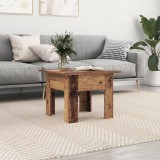 vidaXL Masă de cafea Lemn vechi 55 x 55 x 42 cm Lemn compozit