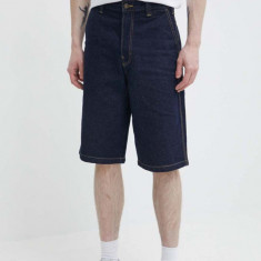 Dickies pantaloni scurti jeans MADISON barbati, culoarea albastru marin, DK0A4YSY