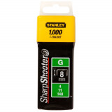 Stanley 1-TRA705T, capse 5/16 &quot; pentru aplicatii profesionale, 8mm, 1000 buc tip G 4/11/140, blister