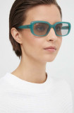 Ray-Ban ochelari de soare femei, culoarea verde, 0RB4421D, Ray Ban