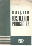 Cumpara ieftin Buletin de documentare pedagogica 1968 (uz intern - Biblioteca centrala pedagogica)