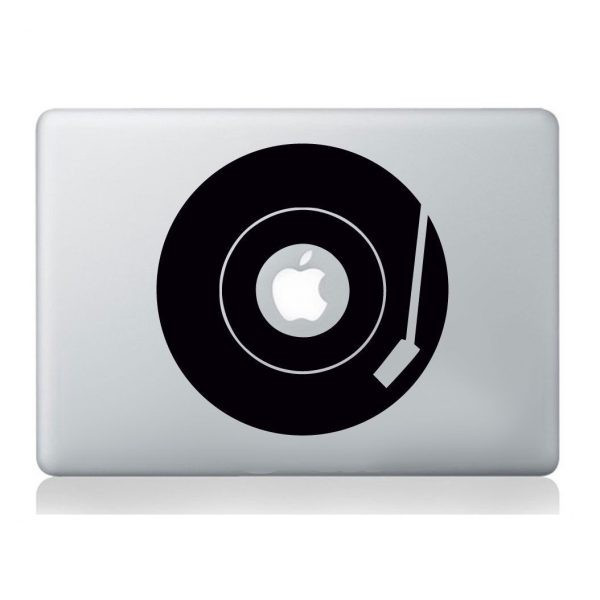 Record player turntable Laptop sticker