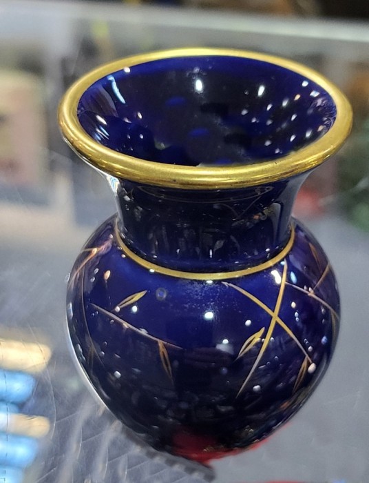 Vas miniatural portelan cobalt Kammer
