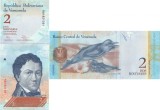 2012 (27 XII), 2 Bol&iacute;vares (P-88e) - Venezuela - stare UNC