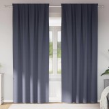 Perdele cu perdele 2 pcs Antracit 260 x 140 cm Poliester