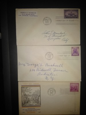 9 plicuri FDC SUA foto