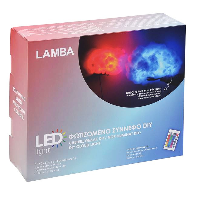 Lampa NOR DIY RGB de perete cu LED Multicolor &amp; Telecomanda ConceptSeller