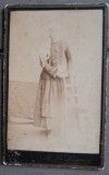 Foto veche CDV atelier LOGNER / Transilvania / Sec XIX / atelier extrem de rar