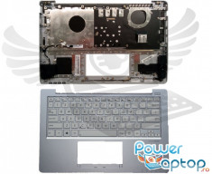 Tastatura Laptop Asus VivoBook X202E alba cu Palmrest argintiu foto