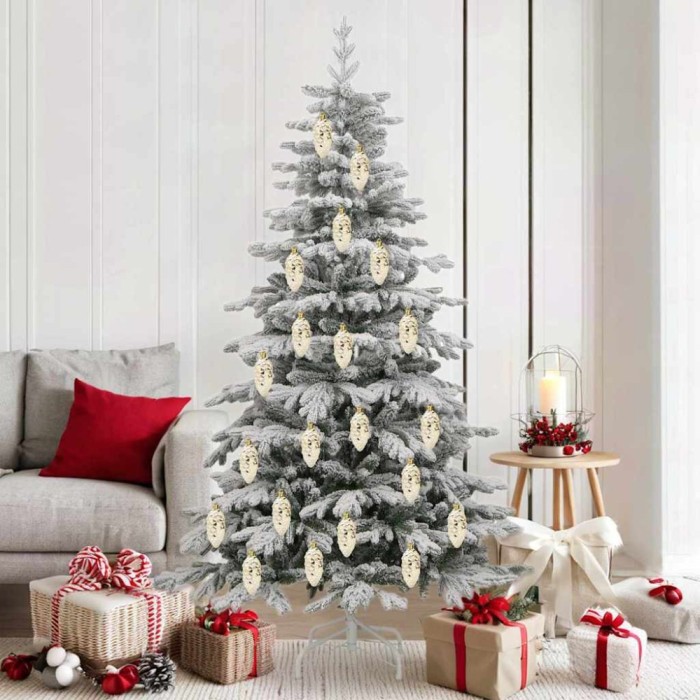 vidaXL Decorațiuni pentru Pomul de Crăciun 40 pcs Auriu 42018892