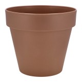 Cumpara ieftin Ghiveci flori plastic maro taupe 38 x 34 cm