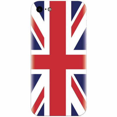 Husa silicon pentru Apple Iphone 8, UK Flag Illustration foto