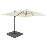 Cumpara ieftin Umbrelă de soare de grădină, bază portabilă, nisipiu