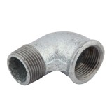 Cot fonta zincata, FI - FE, 1/2&quot;, 90 grade