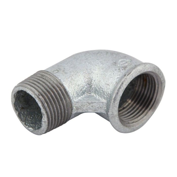 Cot fonta zincata, FI - FE, 1/2&quot;, 90 grade