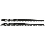 Set 2 lame fierastrau sabie pentru lemn verde 300 mm, 5 TPI, Raider