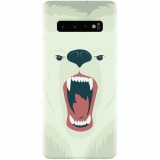 Husa silicon pentru Samsung Galaxy S10, Fierce Polar Bear Winter