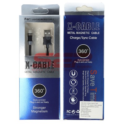 Cablu date si incarcare USB Magnetic X-Cable Micro-USB foto