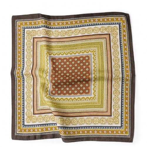 Esarfa din satin Geometry