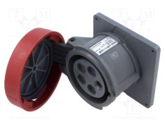Conector alimentare AC trifazate IP67 AMPHENOL 5 pini 415V soclu mamă